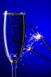 champagne and sparkles close up