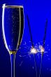 champagne and sparkles closeup