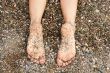 Feet and rocks