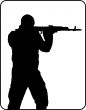 Shooting Man Silhouette