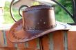 Brown cowboy hat