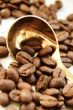 Coffee beans and spoon