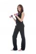 beautiful girl with dumbbells