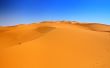 sand dunes and cloudless blue sky