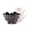 bowl of black olives and oil