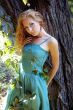 Lady in emerald dress