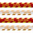 crime scene tape red