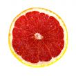 Grapefruit. Isolated, on a white background