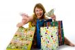 expressive woman shopping