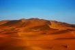 sunset over sand dunes