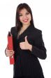 Business woman with folder
