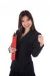Business woman with folder