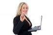 business woman and laptop