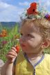 girl eating strawberries