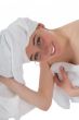 Beautiful girl with towel