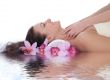 Attractive woman getting spa treatment