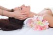Attractive woman getting spa treatment
