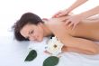Attractive woman getting spa treatment