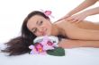 Attractive woman getting spa treatment
