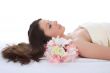 Attractive woman getting spa treatment