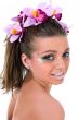 Girl with face-art butterfly paint