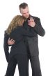 Young couple in black dress