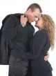 Young couple in black dress
