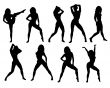 Girl practicing fitness