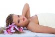 Attractive woman getting spa treatment