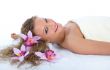 Attractive woman getting spa treatment