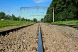 Iron railroad rail 