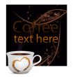 Coffee cup with heart
