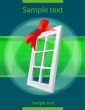 perspective plastic window illustration 