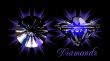 Diamonds on black