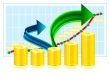Financial success concept illustration