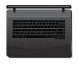 Black laptop isolated on white background