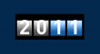 New Year realistic counter