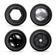 Vector illustration of camera lens