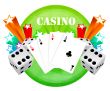 gambling illustration with casino elements 