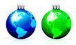 Globe christmas balls