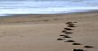 beach footsteps