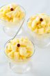 Three pineapple desserts and spoon