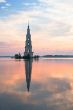 flooded belltower in Kalyazin at sunrise
flooded belltower in Ka