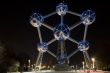 The Atomium in Brussels at night