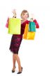 Beautiful woman with shopping bags