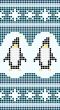 Seamless winter Polar penguin background, christmas pattern, swe