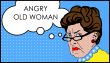 Angry woman with glasses, Grumble, discontent