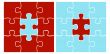 Color Puzzle cards, vector cards, game backgrounds