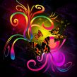 the background  with butterfly