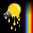 Draining light bulb
